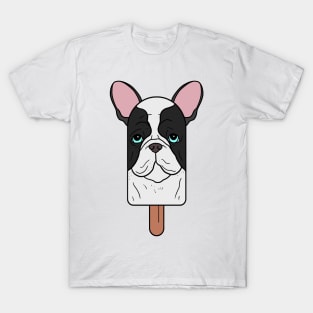 Animal Popsicle French Bulldog Ice Cream Summer Gift T-Shirt